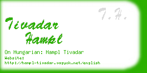 tivadar hampl business card